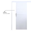 Ver imagem 5 de Porta de Alumínio de Correr Sobrepor 215x70cm Laminada Reversil Soft Plus MGM Abertura Esquerda Branco