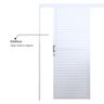 Porta de Alumínio de Correr Sobrepor 215x70cm Laminada Reversil Soft Plus MGM - 4