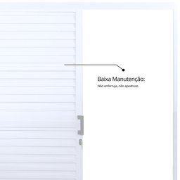 Porta de Alumínio de Correr Sobrepor 215x70cm Laminada Reversil Soft Plus MGM - 8