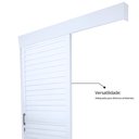 Ver imagem 7 de Porta de Alumínio de Correr Sobrepor 215x70cm Laminada Reversil Soft Plus MGM Abertura Esquerda Branco