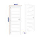 Ver imagem 2 de Porta de Alumínio Laminada 210x80cm Linha Solida Mgm