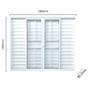 Ver imagem 2 de Janela de Alumínio Veneziana 100x150cm 6 Folhas com Grade e Vidro Liso Soft Plus MGM Branco