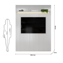 Ver imagem 4 de Painel para Tv até 65 Polegadas Ripado com Led Dj Móveis Trento 183 Bali