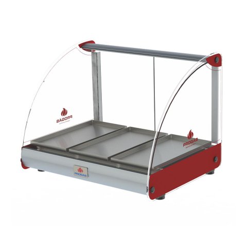 Estufa de Aquecimento Curva Alimentos 3 Bandejas 250w Prv-03e Vermelho 127v - Progás P37039