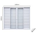 Ver imagem 2 de Janela de Alumínio de Correr 100x120cm 6 Folhas com Vidro Liso Soft Plus MGM Branco