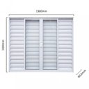 Ver imagem 2 de Janela de Alumínio de Correr 100x150cm 6 Folhas com Vidro Liso Soft Plus MGM Branco