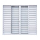 Ver imagem 1 de Janela de Alumínio de Correr 100x150cm 6 Folhas com Vidro Liso Soft Plus MGM Branco