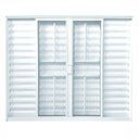 Ver imagem 1 de Janela de Alumínio Veneziana 100x120cm 3 Folhas 1 Fixa com Grade e Vidro Liso Soft Plus MGM Branco