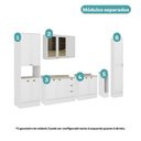 Ver imagem 6 de Cozinha Completa Milla Liz 13 Portas 3 Gavetas MDF 330cm Móveis Carraro