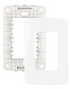Ver imagem 2 de Linha Sleek Conjunto 4×2 Interruptor Duplo Paralelos + Tomada 10a 250v