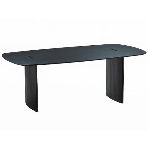 Mesa de Jantar Pulsare 240cm Retangular Tampo MDF Preto Ozki