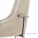 Ver imagem 3 de Sala de Jantar Mesa Selene Tampo 135cm Laminado com 4 Cadeiras Vicenza Moderna Mobilia