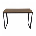 Ver imagem 2 de Escrivaninha Mesa Escritório 110x55 110cm Preto Fosco e Nogal