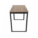 Ver imagem 5 de Escrivaninha Mesa Escritório 110x55 110cm Preto Fosco e Nogal