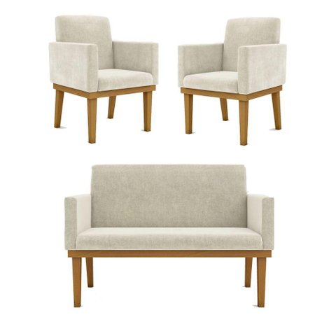 Kit 05 Poltronas Reforçada Courino1 Namoradeira Reforçada