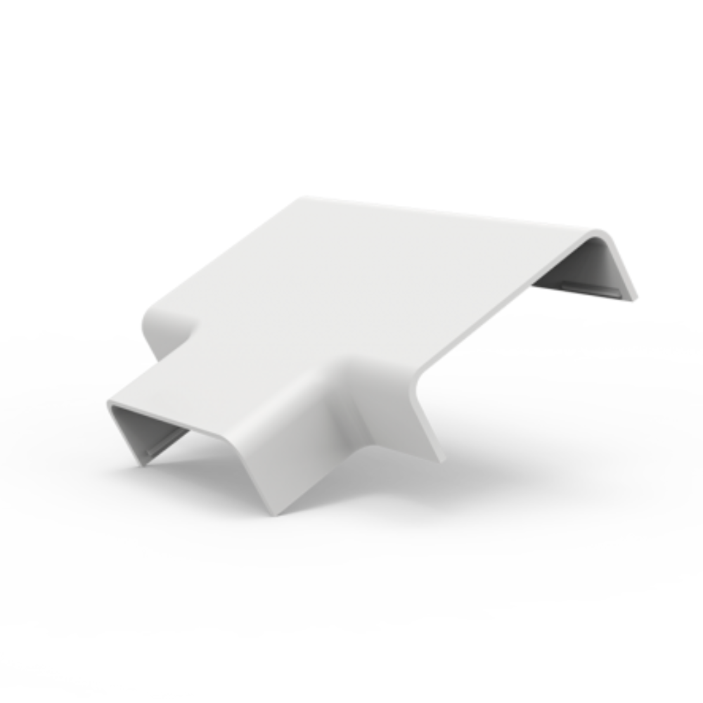 10 Unidades Conexão para Canaleta Tee Tamanho 40 X 15mm Branco Durín - 1