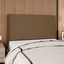 Ver imagem 2 de Cabeceira Queen 160 Cm com Frame Luna Linho Marrom Artte