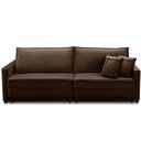 Ver imagem 6 de Sofá Retrátil e Reclinável 2,30m Karina Veludo Marrom Madelina Decor