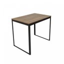 Ver imagem 4 de Escrivaninha Mesa Escritório 90x60 90cm Preto Fosco e Nogal Cinza