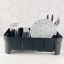 Ver imagem 6 de Conjunto Escorredor de Louça Pratos Talheres e Dispenser de Detergente 650ml Preto