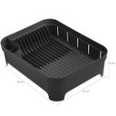 Ver imagem 2 de Conjunto Escorredor de Louça Pratos Talheres e Dispenser de Detergente 650ml Preto