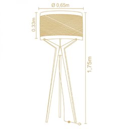 Coluna de Piso 65cm Navi Madelustre - 3