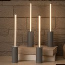Ver imagem 4 de Luminária de Mesa Tubo Filamento Led Touch Recarregável Usb 3 Modos Luz Quente Decorativa