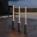 Ver imagem 6 de Luminária de Mesa Tubo Filamento Led Touch Recarregável Usb 3 Modos Luz Quente Decorativa