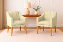 Ver imagem 2 de Kit com 2 Poltronas para Sala Moderna e Confortável Milla