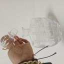 Ver imagem 4 de Garrafa Uísque Home&co Lapidado Vidro750ml 25x15x7cm Transparente