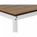 Ver imagem 6 de Escrivaninha Mesa Escritório 90x60 90cm Branco E Nogal