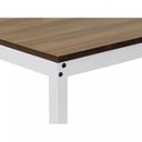 Ver imagem 6 de Escrivaninha Mesa Escritório 90x60 90cm Branco e Nogal
