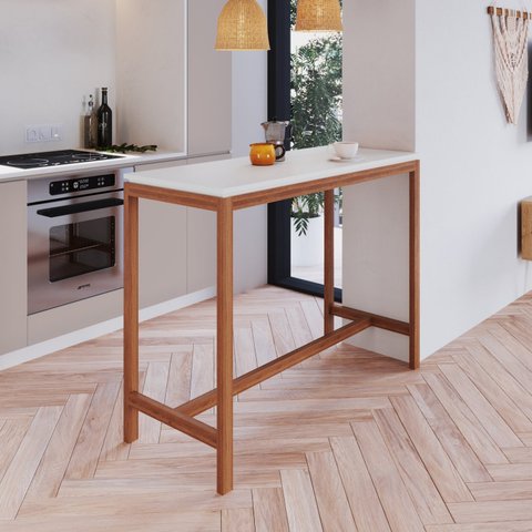 Mesa Bistrô Tiê Pés em Madeira Maciça CabeCasa MadeiraOriginals