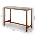 Ver imagem 2 de Mesa Bistrô Tiê Pés em Madeira Maciça CabeCasa MadeiraOriginals Marrom/Amêndoa/Off White