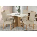 Ver imagem 3 de Kit 4 Cadeiras Sala Jantar 2cad142fr 4 Un Freijo/suede Marrom A033 - Kappesberg
