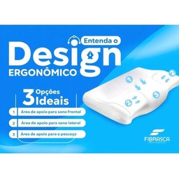 Travesseiro Nasa Cervical Ortopédico Anatômico Fibrasca - 5 Travesseiro Nasa Cervical Ortopédico Anatômico Fibrasca - 5