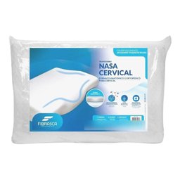 Travesseiro Nasa Cervical Ortopédico Anatômico Fibrasca - 2 Travesseiro Nasa Cervical Ortopédico Anatômico Fibrasca - 2
