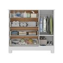 Ver imagem 5 de Cômoda Infantil 95cm 1 Porta e 4 Gavetas Allegra Multimóveis Mp4444 Branco/off White