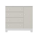 Ver imagem 7 de Cômoda Infantil 95cm 1 Porta e 4 Gavetas Allegra Multimóveis Mp4444 Branco/off White