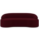 Ver imagem 3 de Sofá 4 Lugares Curvo Sala de Estar Living Lótus D02 Veludo Marsala 230 cm C-278 - Lyam Decor