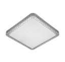Ver imagem 3 de Lustre Plafon Led 24w Liso 33x33 Quadrado Acrílico Multicor Bivolt
