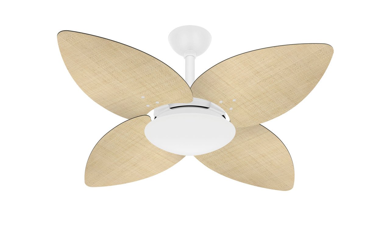 Ventilador Teto Potente Sala 4 Pás Palha Winds Ventax 220v