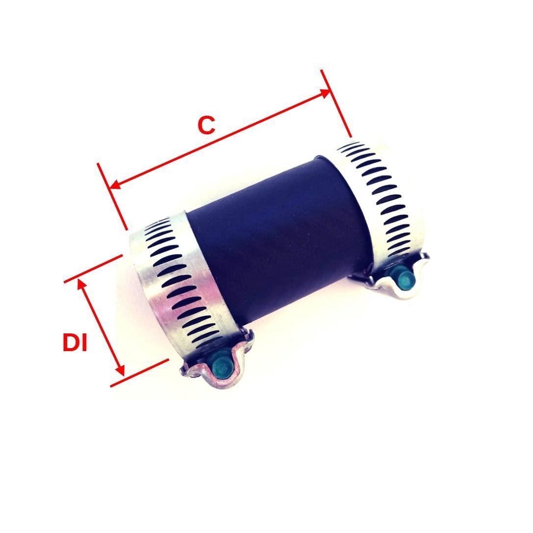 União Luva Flexível Mangote Pvc e Ferro Dn50mm Cano 1.1/2 - 2
