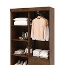 Ver imagem 7 de Guarda-roupa Solteiro San Diego 4 Portas 2 Gavetas com Espelho Imbuia - Pnr Móveis