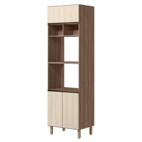 Torre Quente para Forno e Microondas MDF 70x237 cm Kali 166851 Carvalho Toq Bianco Nicioli