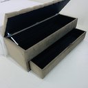 Ver imagem 2 de Puff Baú (sapateira) 120x50x45cm na Cor Cappuccino no Tecido Veludo Suede Liso (sob Medida)