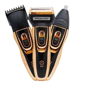 Barbeador Elétrico 3 em 1 Recarregável Daling Dl-9007