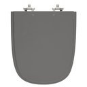 Ver imagem 1 de Assento Laqueado Ibiza Cinza Escuro Tampa para Vaso Incepa