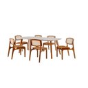 Ver imagem 2 de Mesa de Jantar Kit 6 Cadeiras com Madeira Maciça MDF Maia Star Caramelo Imbuia Natural