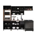 Ver imagem 4 de Cozinha Modulada 4 Peças 100% MDF Bari Chumbo